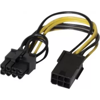 EXERTIS CONNECT PCI Express 6-Pin to 8-Pin Power Adapter Cable for Graphics Cards (146695)