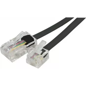 EXERTIS CONNECT Telephone Adapter Cable, RJ11 Male to RJ45 Male, Black, 15 m EXC911734