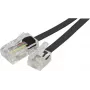 EXERTIS CONNECT Telephone Adapter Cable, RJ11 Male to RJ45 Male, Black, 15 m EXC911734