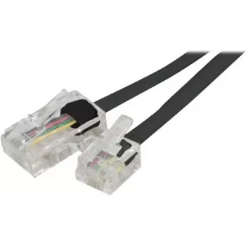 Exertis Connect Telephone Cable RJ-11 Male to RJ-45 Male 3.0 m Flat Black EXC911736