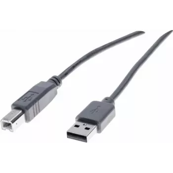 Exertis Connect USB 2.0 Cable A to B, 60 cm, Grey 532406