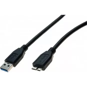 Exertis Connect USB 3.1 Gen 1 Cable, USB-A Male to Micro-USB B Male, 1 m, Black 532473