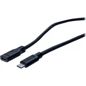 EXERTIS CONNECT USB 3.1 Gen 1 USB-C Extension Cable, Male to Female, 2 m, 5 Gbit/s, Black 150341