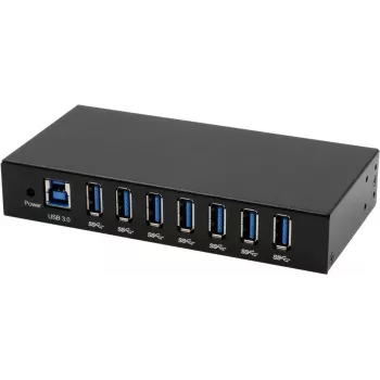EXSYS EX-11237HMS 7-Port USB 3.2 Gen 1 Metal Hub with 15KV ESD Protection