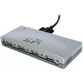 EXSYS EX-1163V 4-Port USB 2.0 Hub with Screwable Cable, Plastic Housing
