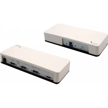 EXSYS EX-1182VIS-2 7-Port USB 3.2 Gen 1 Industrial Hub, Metal, Beige