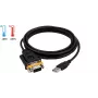 EXSYS EX-1311-2T USB 2.0 to RS-232 Serial Adapter Cable with FTDI Chipset, 0.8 m, Black