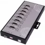 EXSYS EX-1348HMV 8-Port USB 2.0 to RS-232/422/485 Serial Adapter Hub with Metal Case and FTDI Chipset