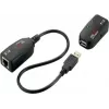 EXSYS EX-1441-2 Gigabit Ethernet Extender over Coax Kit, 1000m Range, Metal Housing, Black