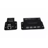 EXSYS EX-1446 Gigabit Ethernet Extender Kit over 2-Wire Copper, 1200 m Range, VDSL2, Metal Housing, Black