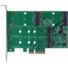 EXSYS EX-3649 Dual M.2 SATA III SSD RAID Controller Card - PCIe 2.0 x2, ASM1062R, RAID 0/1/JBOD, Bootable, Hot-Swap, Low-Profile