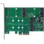 EXSYS EX-3649 Dual M.2 SATA III SSD RAID Controller Card - PCIe 2.0 x2, ASM1062R, RAID 0/1/JBOD, Bootable, Hot-Swap, Low-Profile