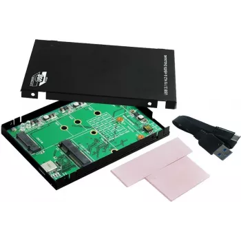 EXSYS EX-3672 USB 3.0 2.5-inch SATA HDD/SSD Enclosure - Black