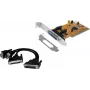 EXSYS EX-43360 PCI-X Adapter - 2x RS-232 Serial + 1x Parallel, MosChip, Low Profile