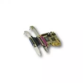 EXSYS EX-44012 PCI Express Dual Parallel Port Card EPP/ECP, MosChip MCS9901CV, Low Profile