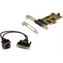 EXSYS EX-45362 2-Port RS-232 PCIe x1 Serial Adapter Card, Low Profile, ASIX AX99100