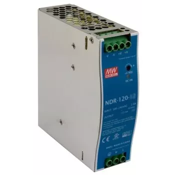 EXSYS EX-6975 DIN Rail Power Supply 120W 24V 5A Industrial AC-DC Converter