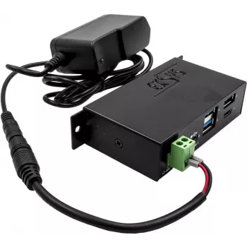 EXSYS EX-K1110 Power Cable Black 0.18 m 2-Pin Terminal Block