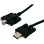 EXSYS EX-K1555V USB 2.0 Cable, Type-A Male to Type-B Male with Thumbscrews, 5 m, Black