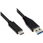 EXSYS EX-K1584-1.0 USB 3.2 Gen 1 Type-A to Type-C Cable, 1 m, Black