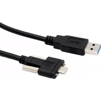 EXSYS EX-K1593V USB 3.2 Gen 2 Cable, USB-A to USB-C, 1m, Black, 10Gbps, 60W Charging