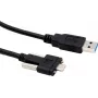 EXSYS EX-K1593V USB 3.2 Gen 2 Cable, USB-A to USB-C, 1m, Black, 10Gbps, 60W Charging