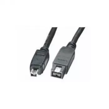 EXSYS FireWire 800 IEEE 1394b 9-Pin to 4-Pin Cable, 1.0 m, Black EX-K6870