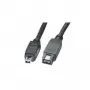 EXSYS FireWire 800 to 400 Cable 9-Pin to 4-Pin, 2m, Black EX-K6871