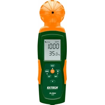Extech CO240 Carbon Dioxide Meter with Temperature, USB Data Logger, 0-9999 ppm