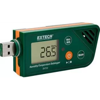 Extech RHT30 Temperature and Humidity USB Data Logger with PDF Report Generation
