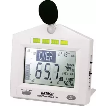 EXTECH SL130G Sound Level Monitor Data Logger, 30-130 dB, USB, A/C Weighting