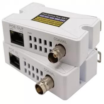 EXTRA DIGITAL PoE 10/100M Extender over Coaxial Cable, up to 500 m, Kit