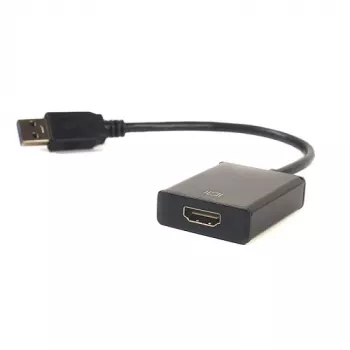 EXTRA DIGITAL USB 3.0 Type-A to HDMI Adapter, 1080p 60Hz, Black