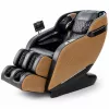 EXTRALINK 3D Zero Gravity Massage Chair with Wooden Laminate Accents, Black/Brown
