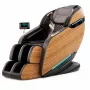 EXTRALINK 3D Zero Gravity Massage Chair with Wooden Laminate Accents, Black/Brown