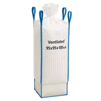 EXTRALINK Big Bag 95x95x185cm 1200kg with Discharge Spout | Ventilated FIBC