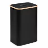 EXTRALINK Black Forest Returnable Bottle Recycling Basket, Foldable, 100L, Black