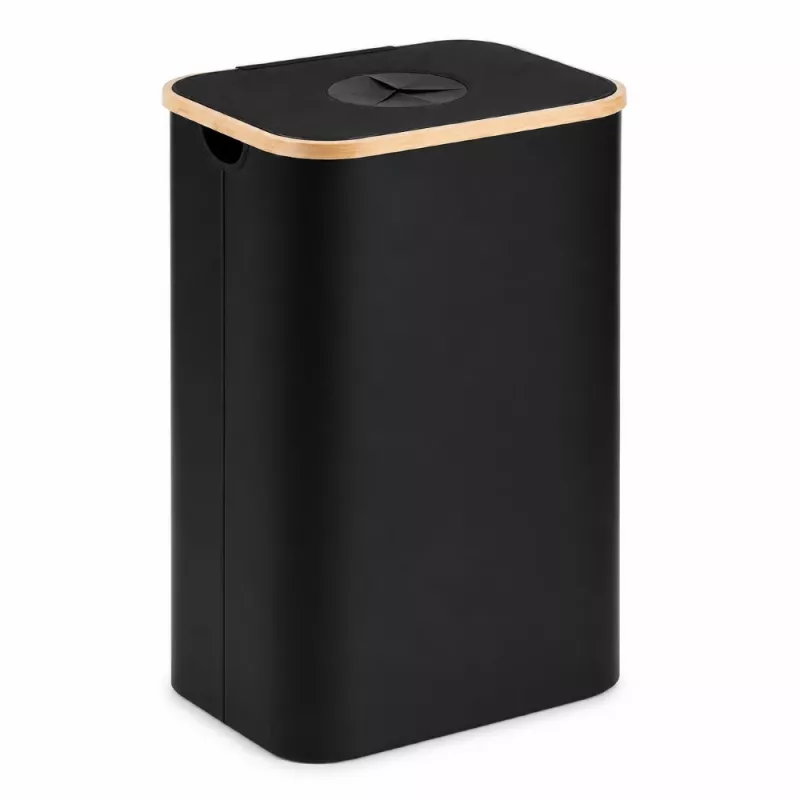 EXTRALINK Black Forest Returnable Bottle Recycling Basket, Foldable, 100L, Black