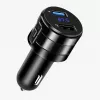 EXTRALINK Bluetooth FM Transmitter with 2x USB Charger, Hands-Free Calling, Black