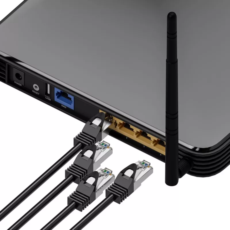 Extralink Cat.5e FTP LAN Patch Cable 10m, Copper Network Twisted Pair