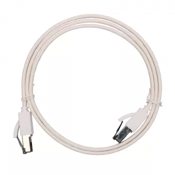 EXTRALINK Cat.8 U/FTP Flat Ethernet Patch Cable 1m 40G White