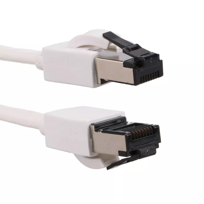 EXTRALINK Cat 8 U/FTP Flat Patch Cable 3m 40G White