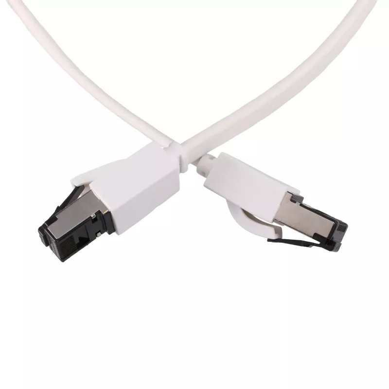 EXTRALINK Cat 8 U/FTP Flat Patch Cable 3m 40G White