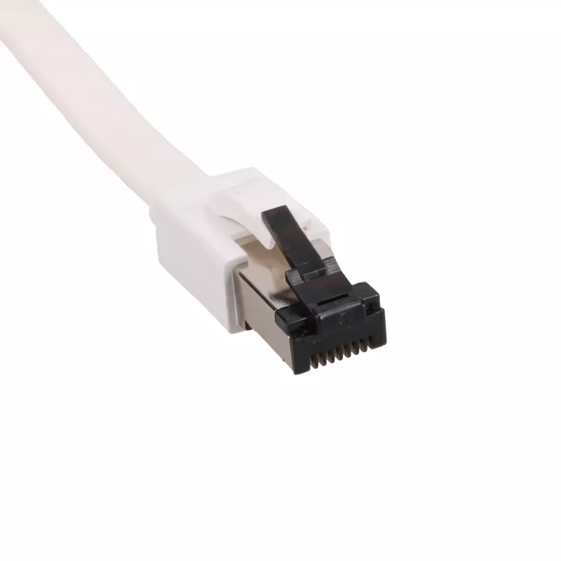 EXTRALINK Cat 8 U/FTP Flat Patch Cable 3m 40G White