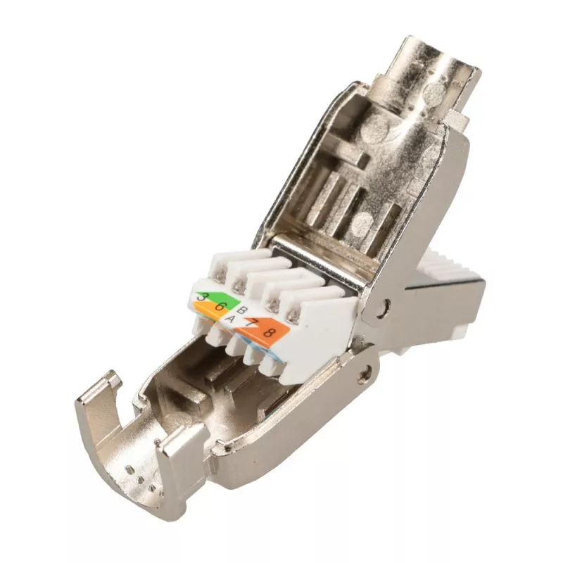 Extralink CAT6A RJ45 Tool-less Connector – UTP 8P8C Gold Plated 10Gbps Ethernet Plug