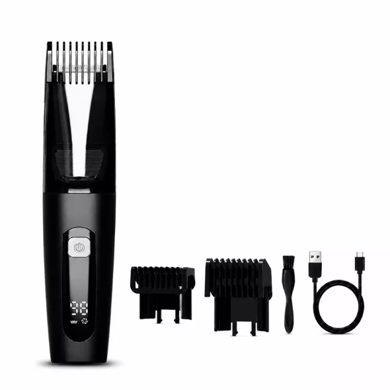 EXTRALINK Hair and Beard Trimmer with Container, 1-20 mm, USB-C, IPX6, 800 mAh