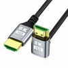EXTRALINK HDMI 2.1 8K HDR 2M Angled Upward Cable Black