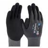 Extralink HF Safety Flex Protective Gloves, Size 10/XL, Nitrile Foam Coated, EN 388:2016 4131X, Black/Grey, 1 Pair