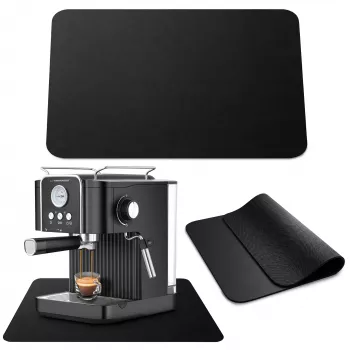 EXTRALINK HOME Coffee Machine Mat, Absorbent Liquid Protection, 30x40 cm, Black/Dark Grey