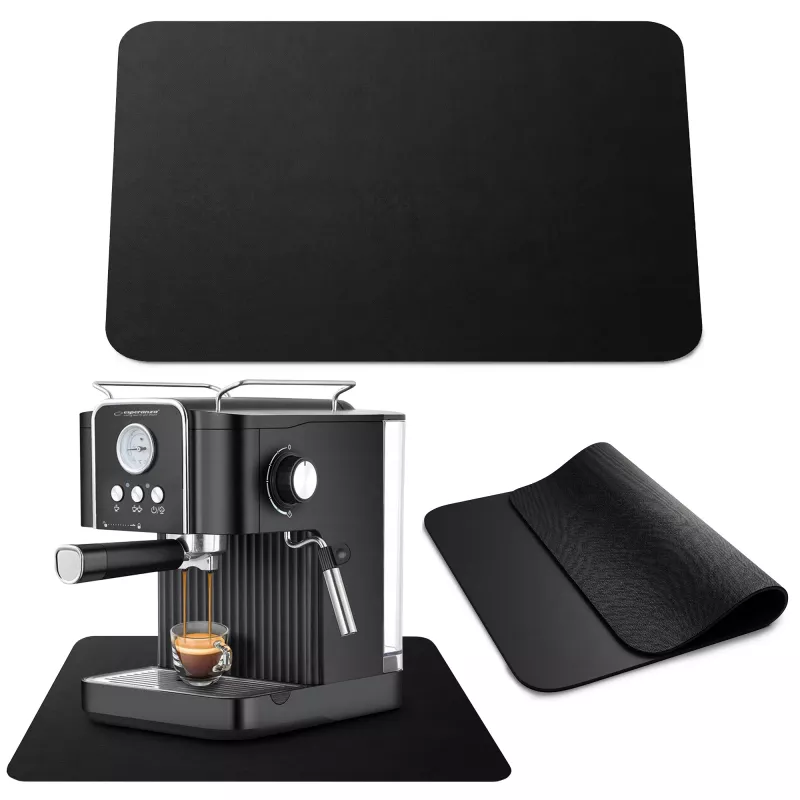 EXTRALINK HOME Coffee Machine Mat, Absorbent Liquid Protection, 30x40 cm, Black/Dark Grey